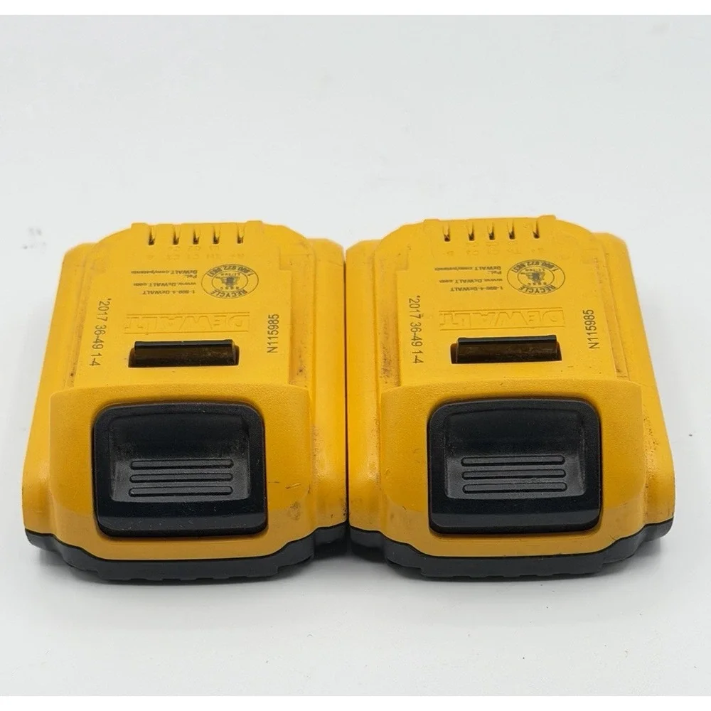 2pk Dewalt BATTERY 20V 2.0AMP XR LI Read Description! Holds Charge.